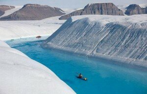 Голубая река - ледник Петерманн