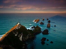 Маяк Наггет Поинт — райский уголок в Новой Зеландии