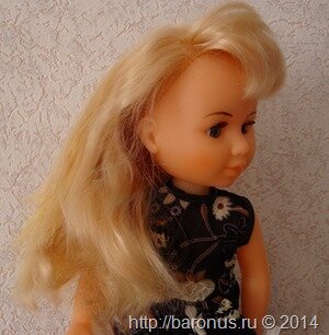 Прошить волосы кукле (13)